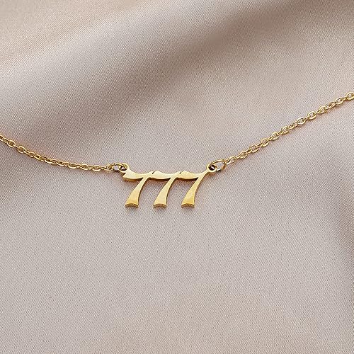 Златисто Колие "777" Ангелско Число